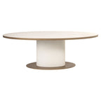 Eettafel Tivoli wit ovaal 230"