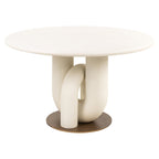 Eettafel Winslow wit 135Ø