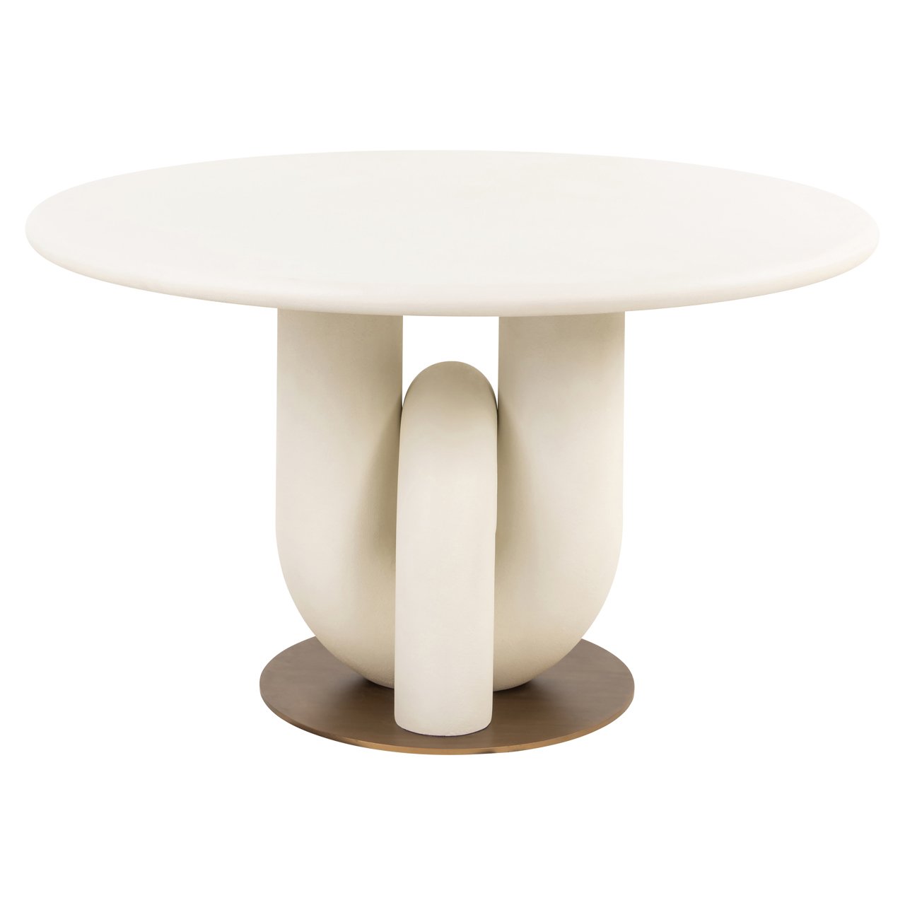 Eettafel Winslow wit 135Ø