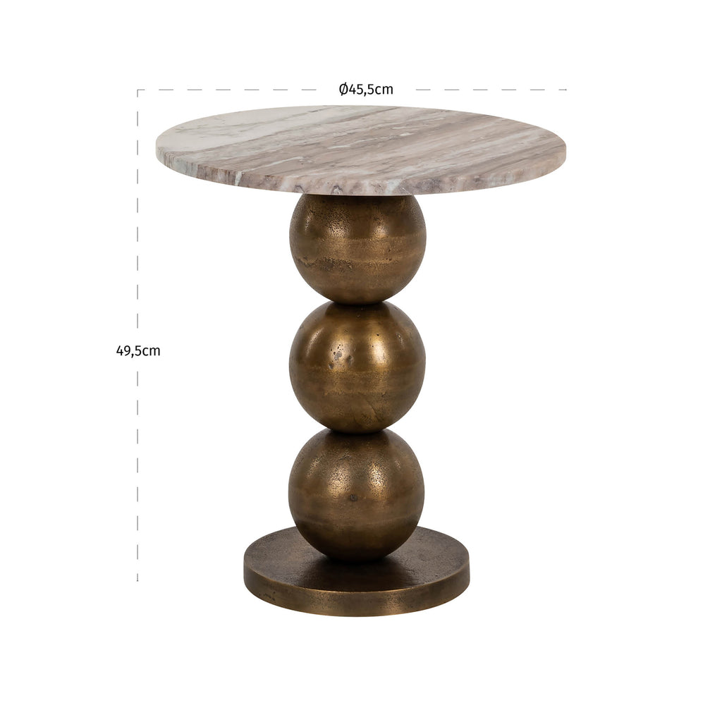 Bijzettafel Barley (Beige)