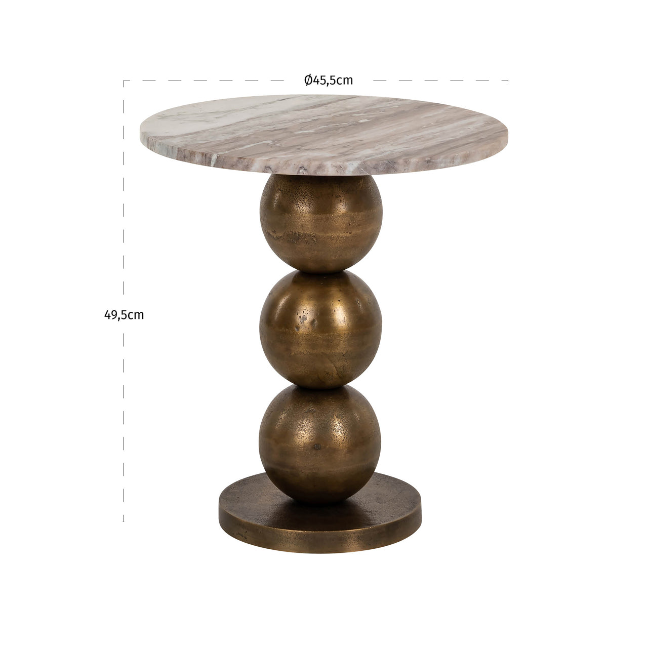 Bijzettafel Barley (Beige)