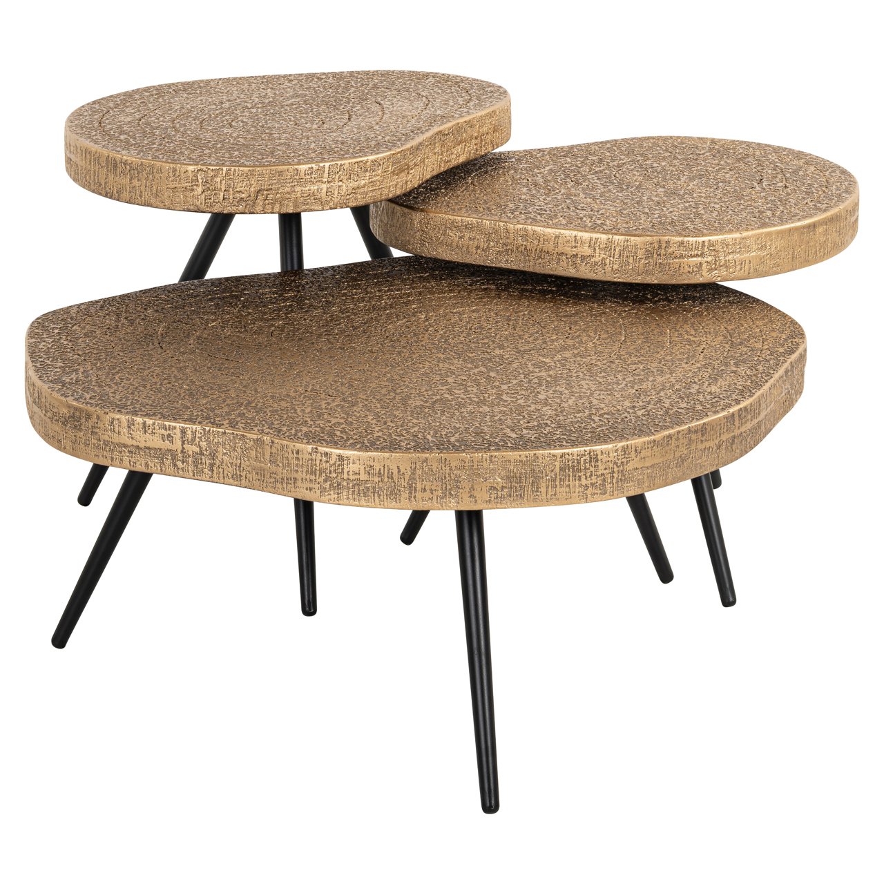 Salontafel Symba brons (Set van 3)