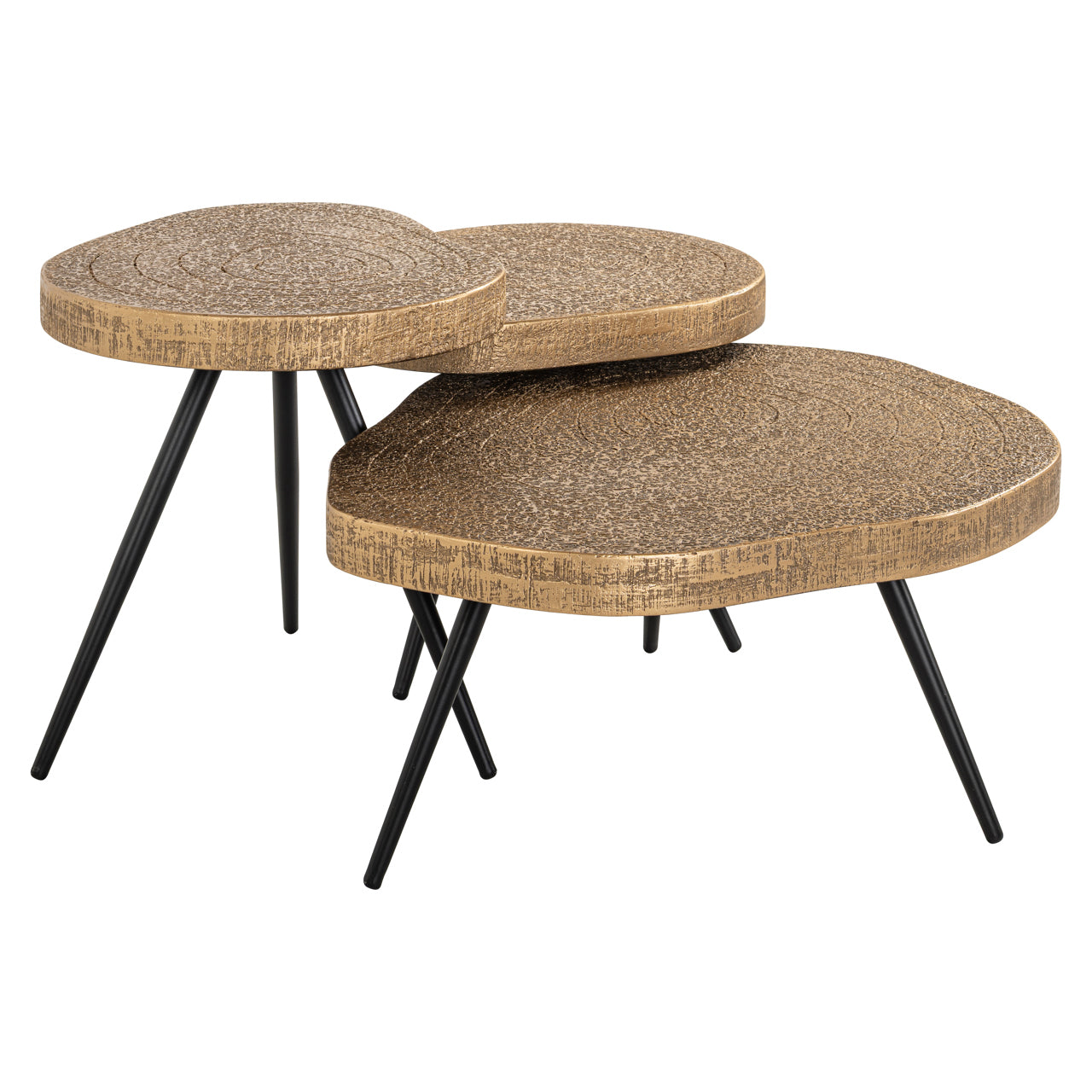 Salontafel Symba brons (Set van 3)