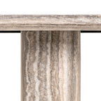 Eettafel Nebula grijs 225 faux travertijn