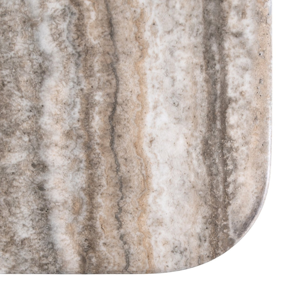 Eettafel Nebula grijs 225 faux travertijn