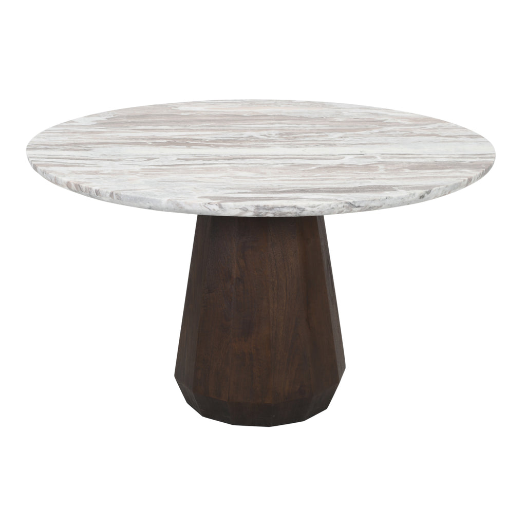 Eettafel Oberoy 130Ø (Bruin)