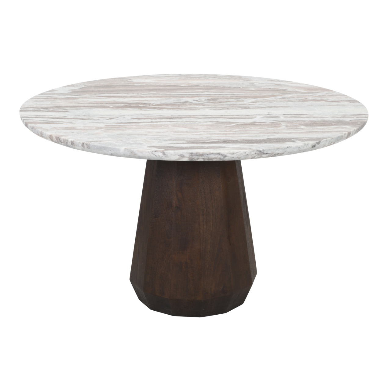 Eettafel Oberoy 130Ø (Bruin)