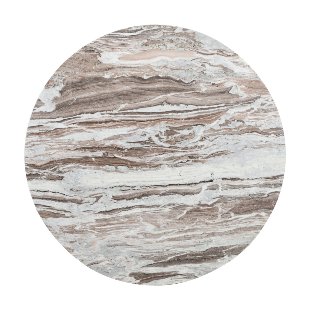 Eettafel Oberoy 130Ø (Bruin)