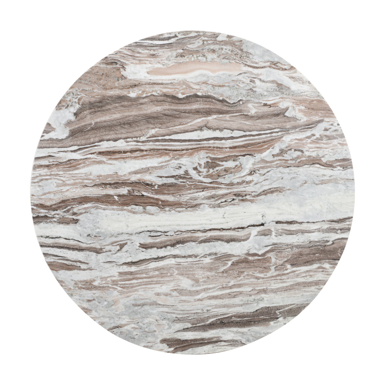 Eettafel Oberoy 130Ø (Bruin)