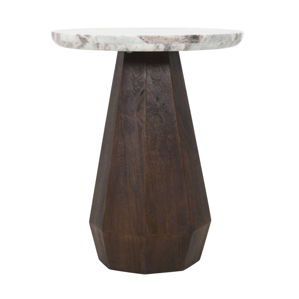 Bijzettafel Oberoy 45Ø (Bruin)