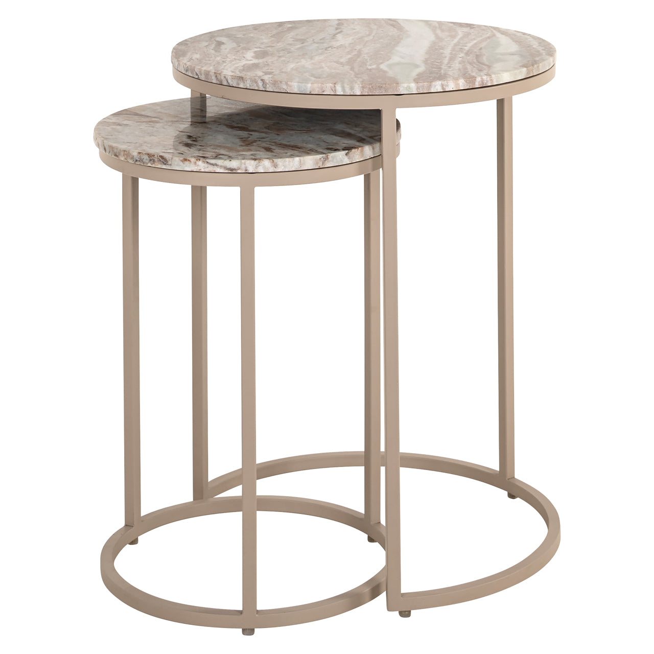Bijzettafel Fairfax set van 2 (Stone)