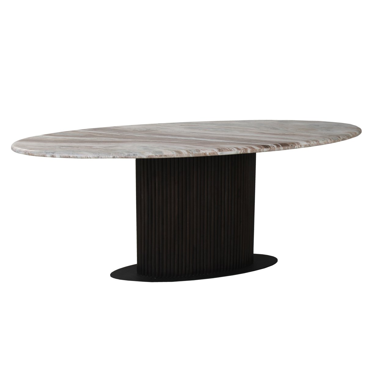 Eettafel Rasford donkerbruin ovaal 200"