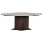 Eettafel Rasford donkerbruin ovaal 200"