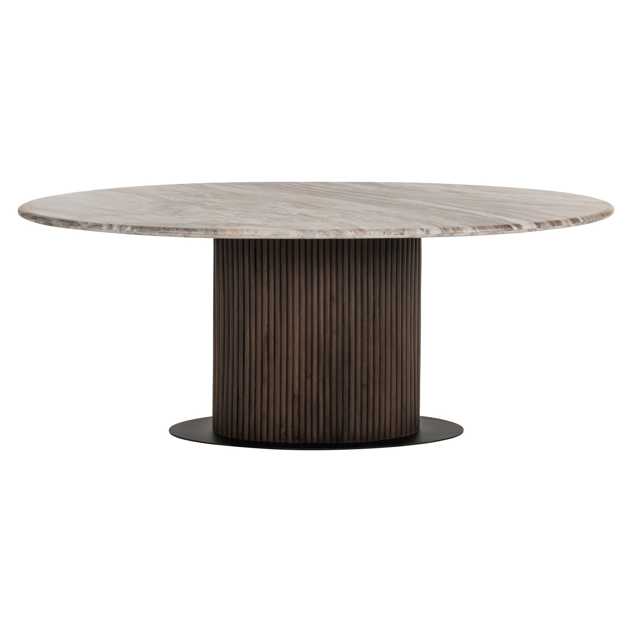 Eettafel Rasford donkerbruin ovaal 200"