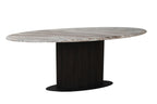 Eettafel Rasford donkerbruin ovaal 200"