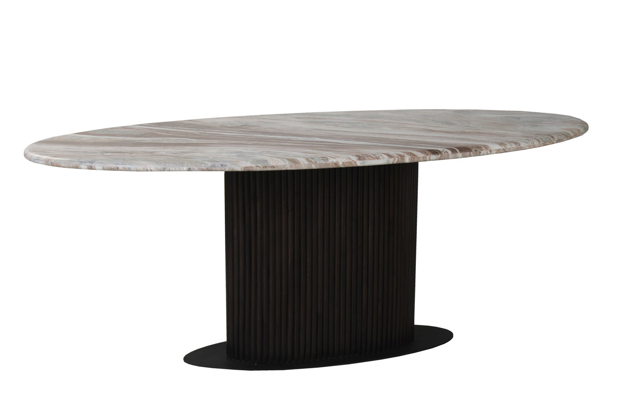 Eettafel Rasford donkerbruin ovaal 200"