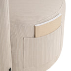 Buiteneetkamerstoel Marlin beige draaibaar