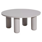 Buitensalontafel Quinn licht beige 86Ø