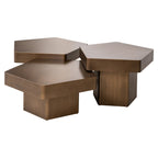 Salontafel Hexa set van 3 (Geborsteld Goud)