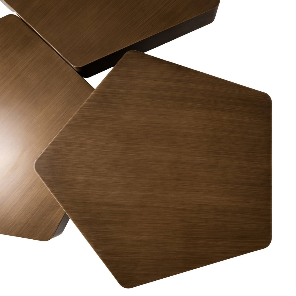 Salontafel Hexa set van 3 (Geborsteld Goud)