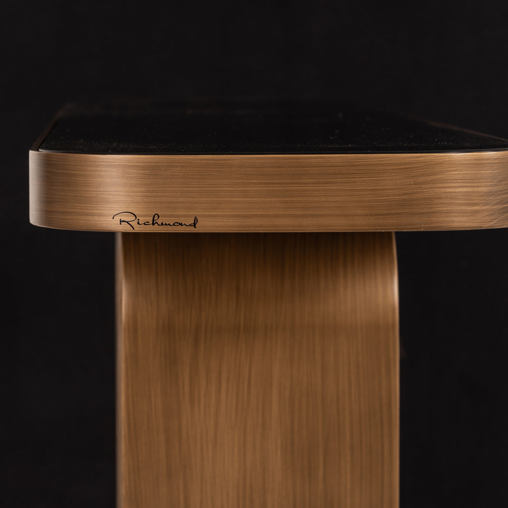 Console Locarno geborsteld goud