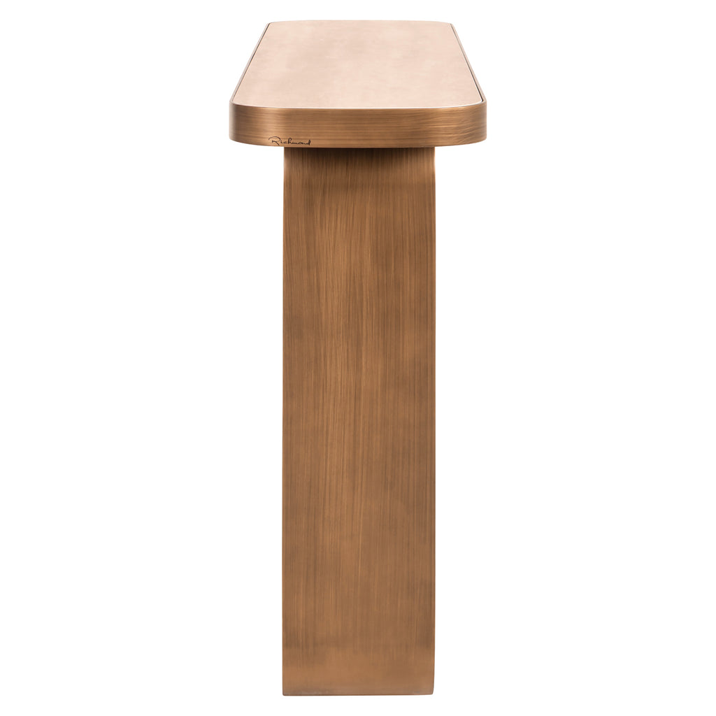 Console Locarno geborsteld goud