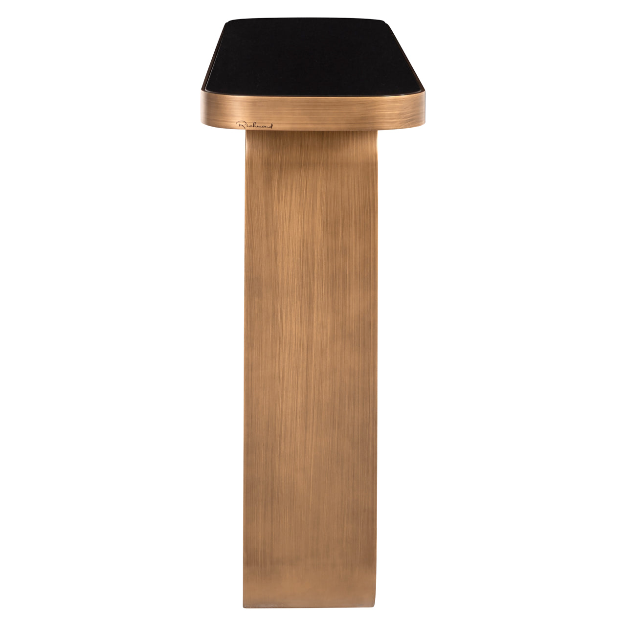 Console Locarno geborsteld goud