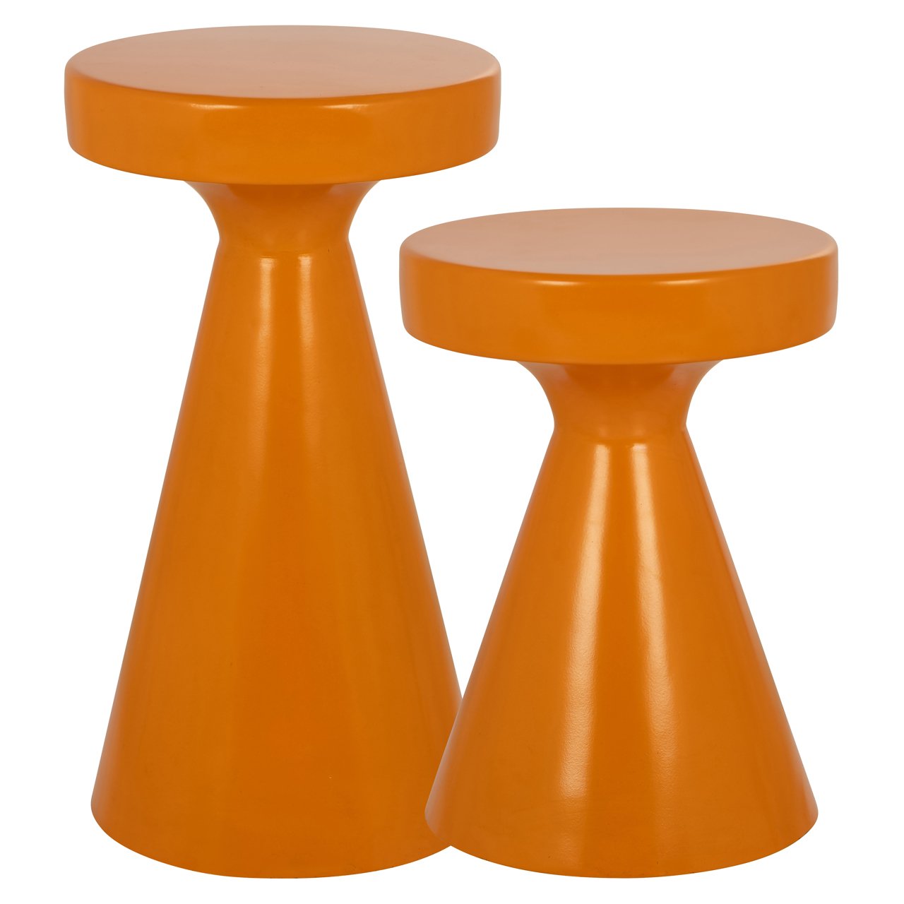 Bijzettafel Kimble oranje groot 30Ø