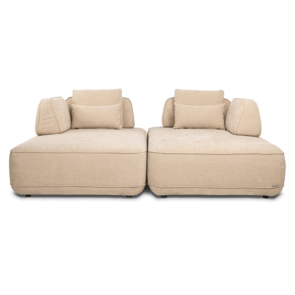 Bank Tudor met losse rugleuning zand olympus (Zand olympus)