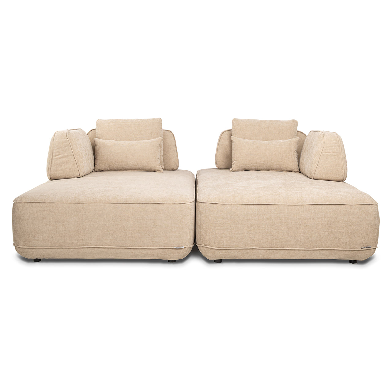 Bank Tudor met losse rugleuning zand olympus (Zand olympus)