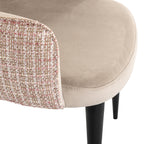 Stoel Giovanna trendy roze/kwarts khaki (Wees trendy 1673 roze)