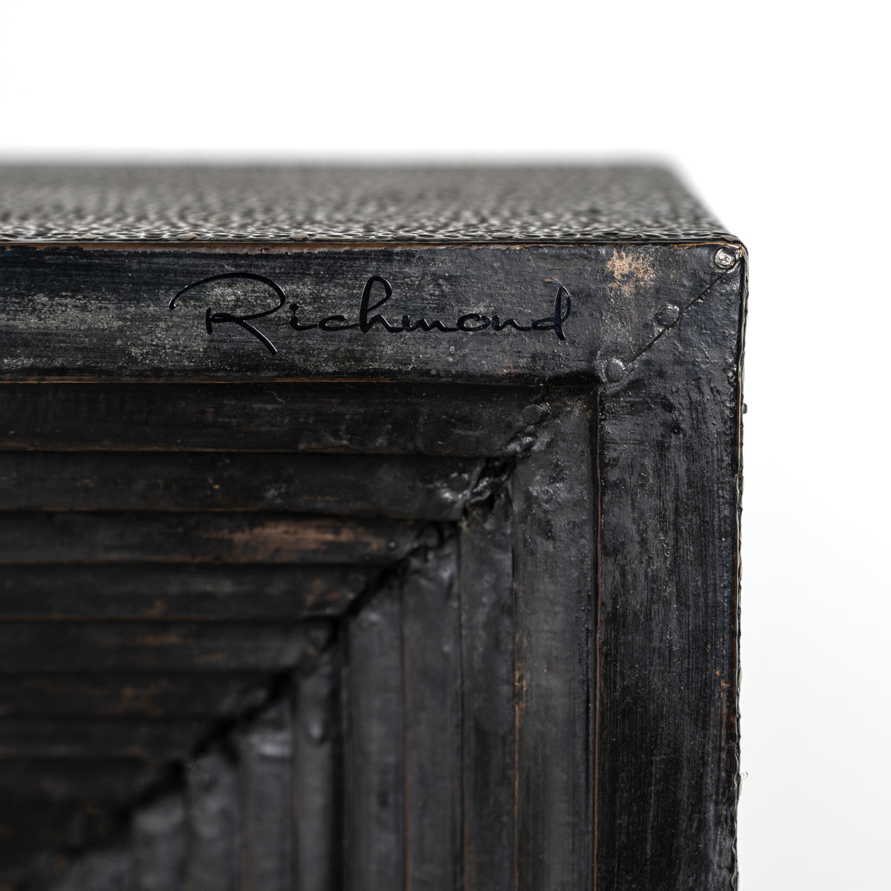 Wandtafel Gizen (Zwart/goud)