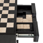 Schaaktafel Davos 1-lade (Zwart)