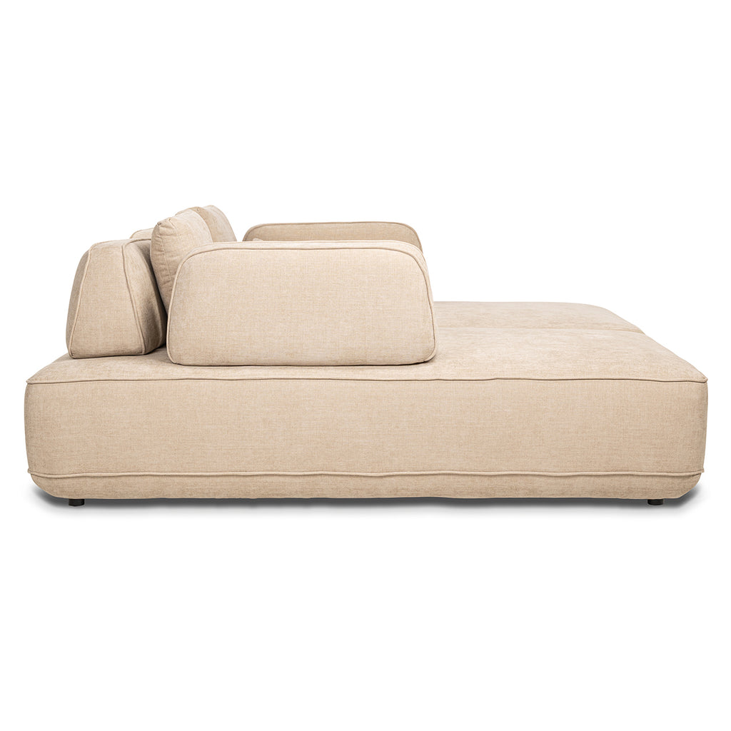 Bank Tudor met losse rugleuning zand olympus (Zand olympus)