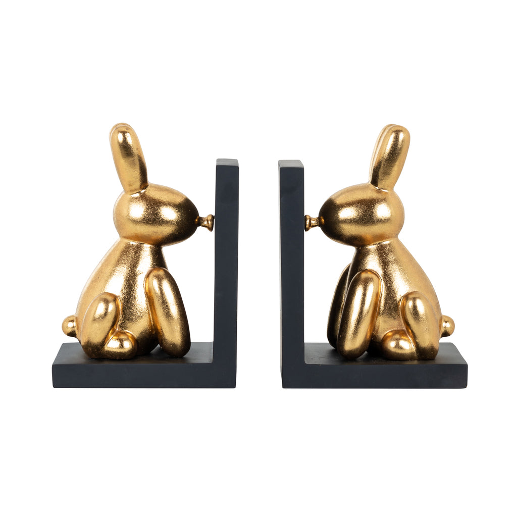 Boekenstandaards Cony zwart/goud