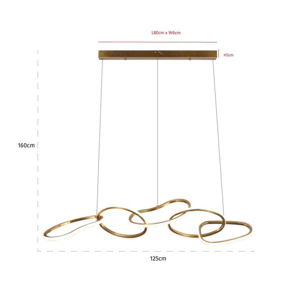 Hanglamp Flyn (Geborsteld Goud)
