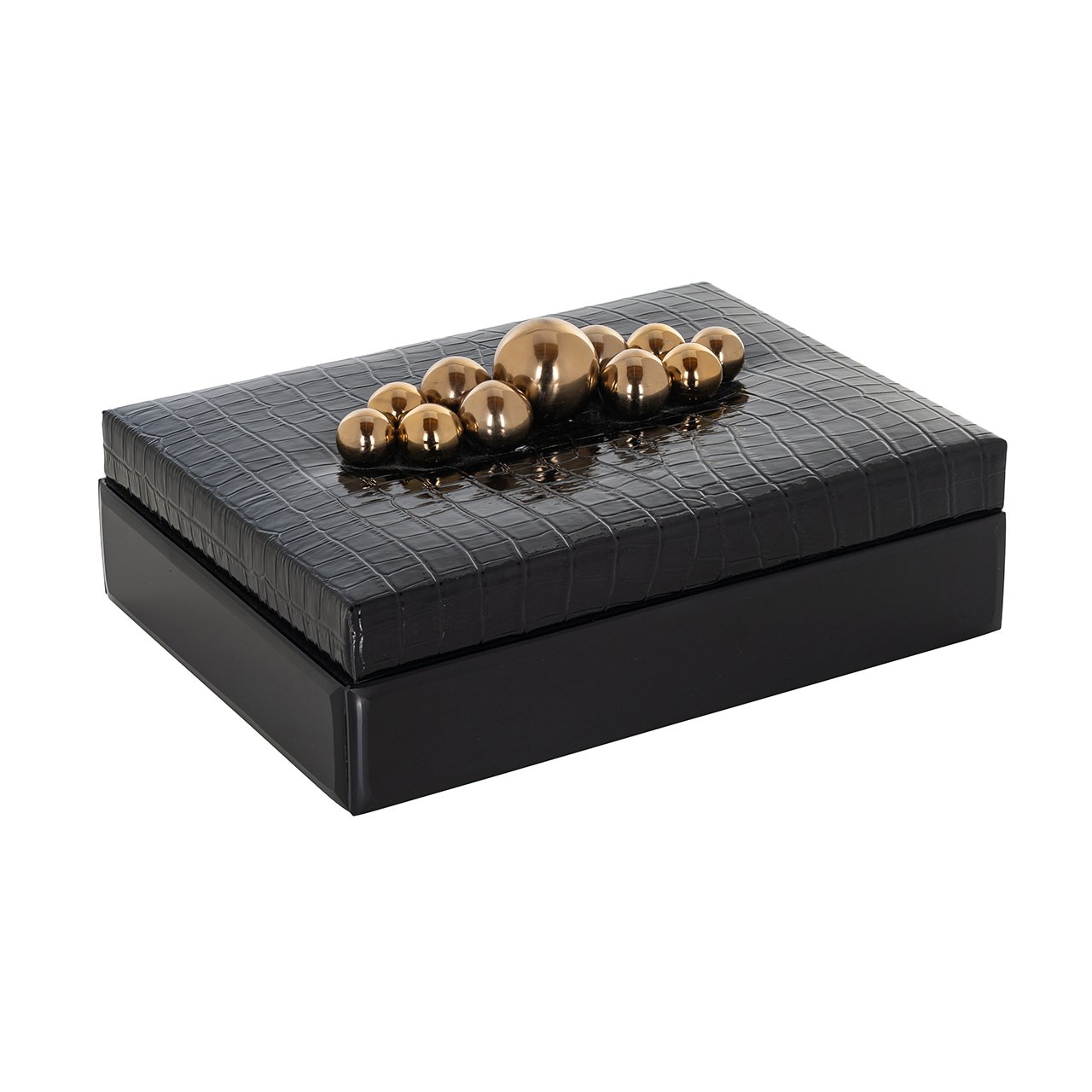 "Storage box Nina zwart groot"