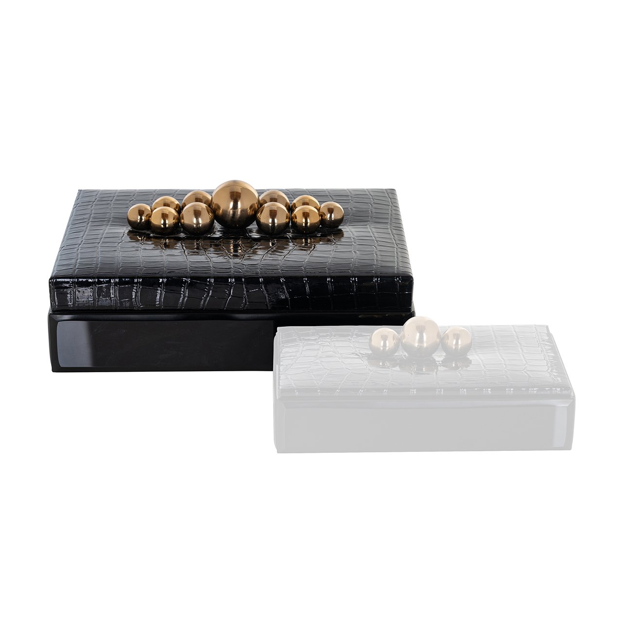 "Storage box Nina zwart groot"