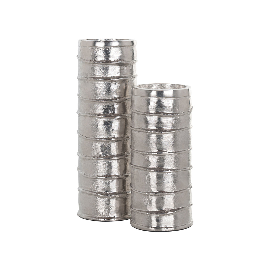 Kandelaar Linde zilver groot