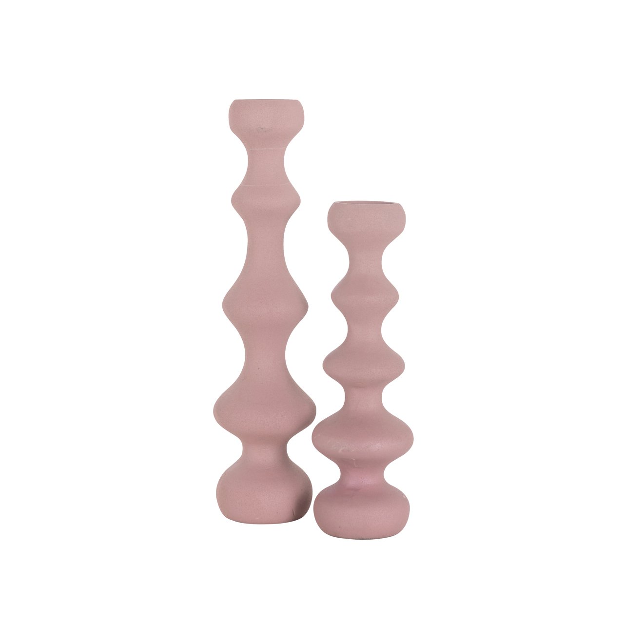 Kandelaar Bijou roze groot