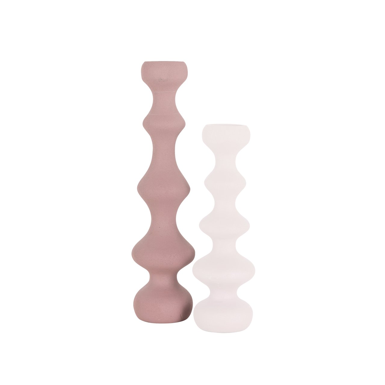 Kandelaar Bijou roze groot