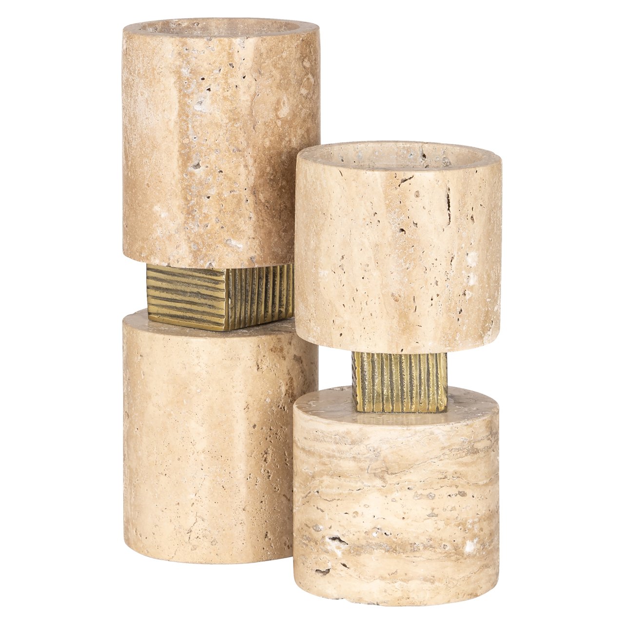 Kandelaar Boaz beige groot