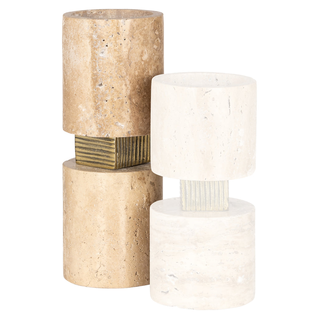 Kandelaar Boaz beige groot
