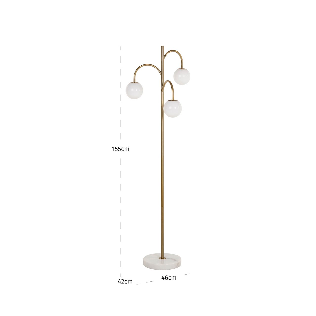 Vloerlamp Janou goud