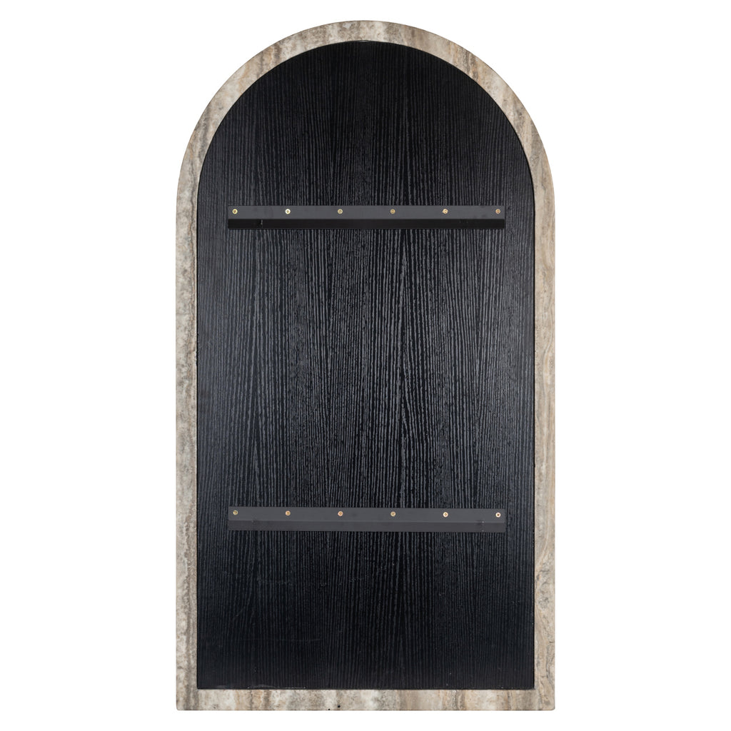 Spiegel Calvo grijs nep travertijn