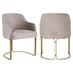 Stoel Hadley khaki fluweel brandvertragend (FR-Quartz 903 Khaki)