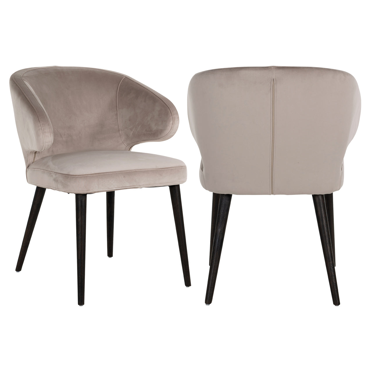 Stoel Indigo khaki fluweel (Quartz Khaki 903)