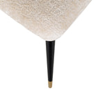 Stoel Alicia wit chenille brandvertragend (FR-Bergen 900 wit chenille)