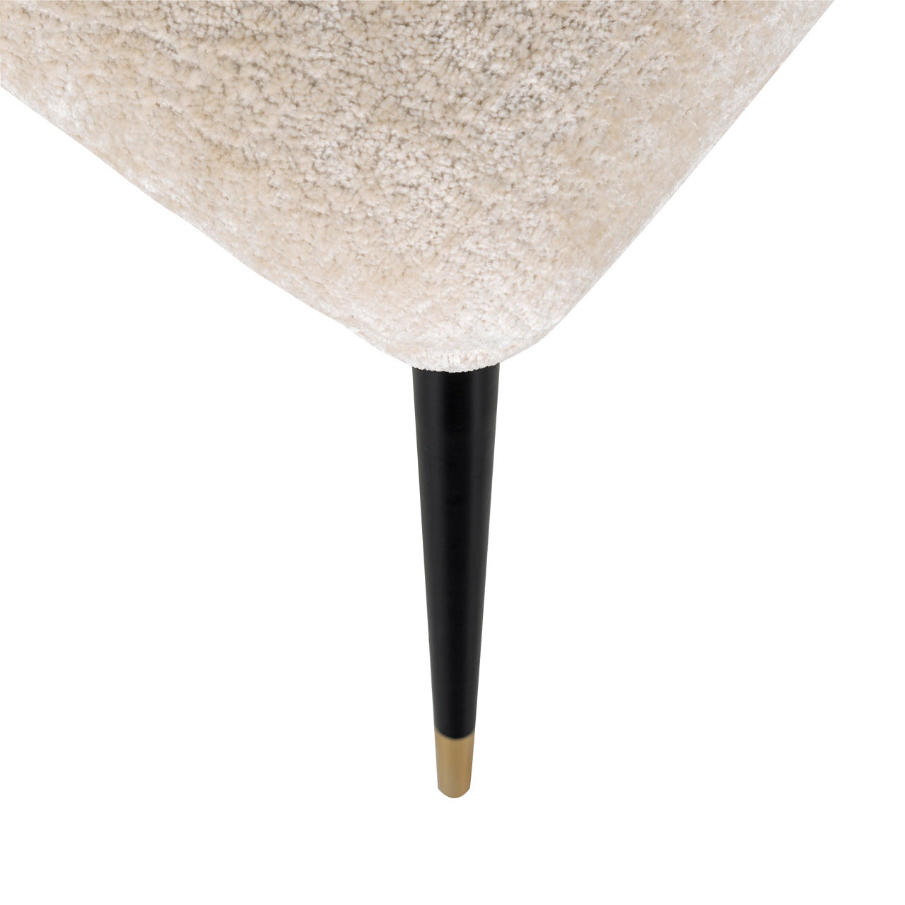 Stoel Alicia wit chenille brandvertragend (FR-Bergen 900 wit chenille)