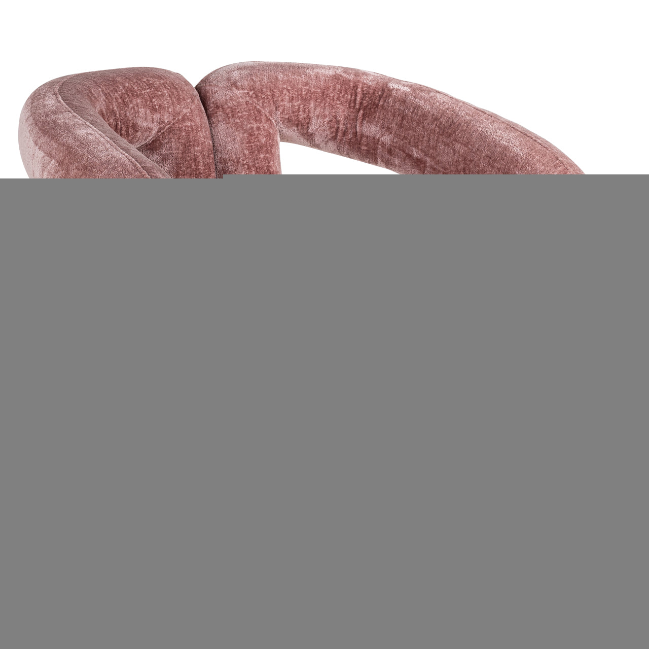 Fauteuil Dana roze chenille (Bergen 705 roze chenille)